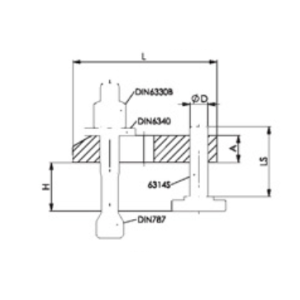 Łapa dociskowa ukośna, z regulowaną śrubą podporową AMF M12 x 12 x 100 mm - 2